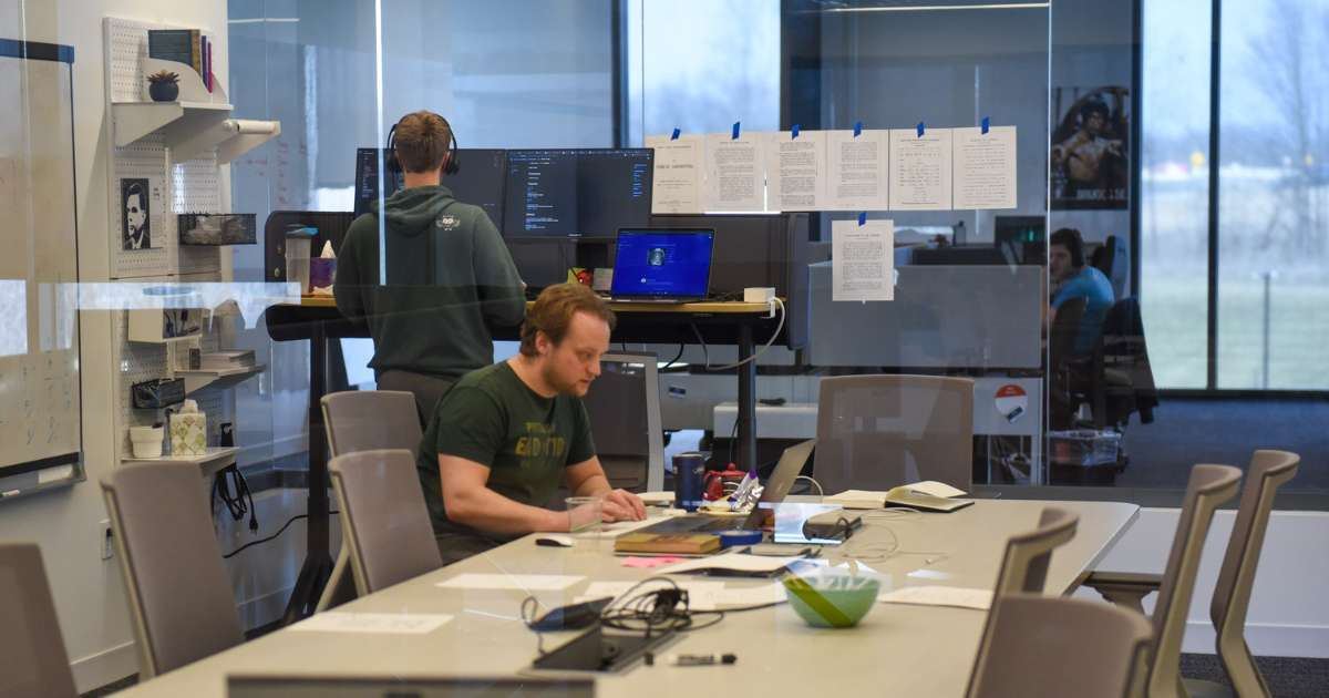 developers working in conference room