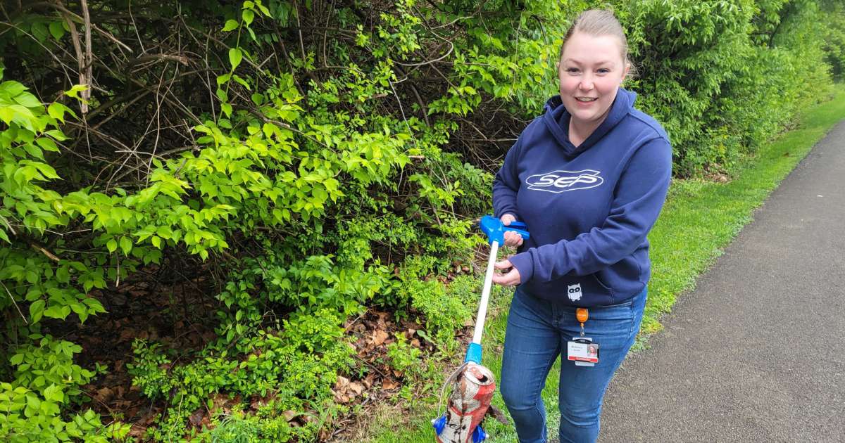 SEP teams cleaning up a walking trail